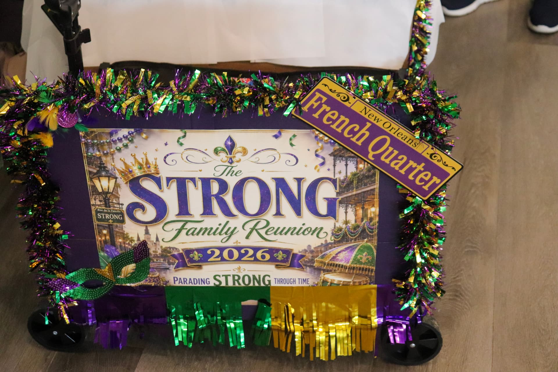 The Strong Family Reunion 2026 Mardi Gras float